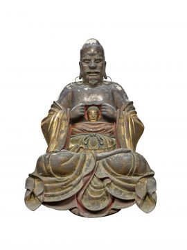 十八羅漢坐像のうち「羅怙羅尊者」　范道生作　京都・萬福寺蔵　通期展示 
