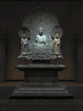 日本・法隆寺釈迦三尊像（再現）