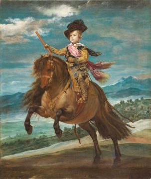 ディエゴ・ベラスケス《王太子バルタサール・カルロス騎馬像》1635年頃　マドリード、プラド美術館蔵 © Museo Nacional del Prado